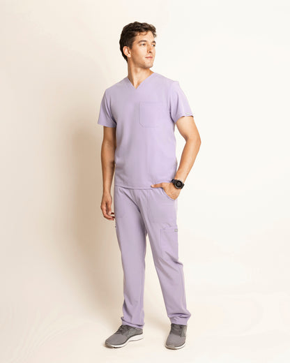 Top clínico hombre Scorpi Comfort HT-02 Lila