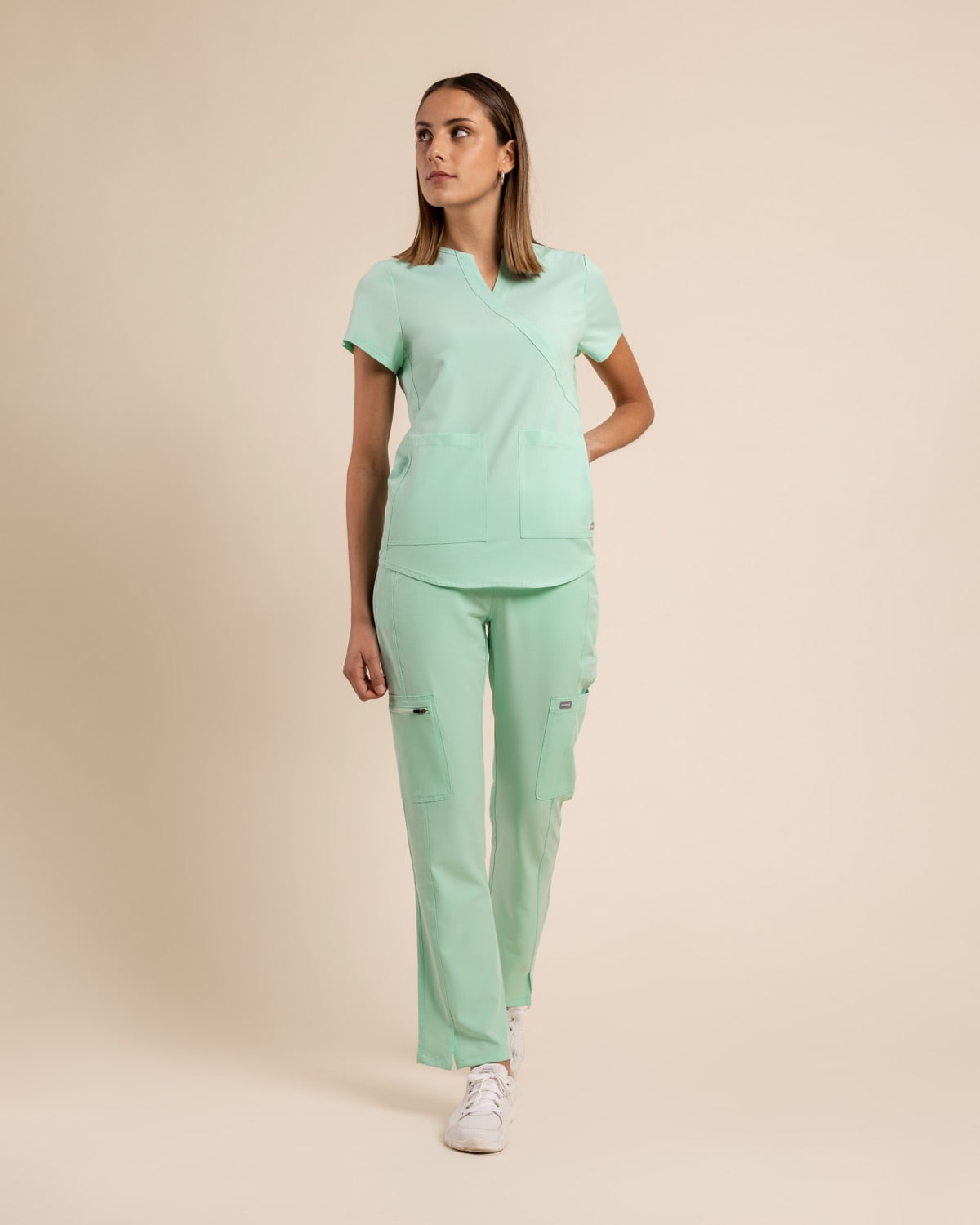 Top clínico mujer Scorpi Comfort MT-02 Menta
