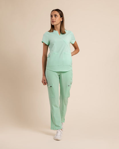 Top clínico mujer Scorpi Comfort MT-02 Menta