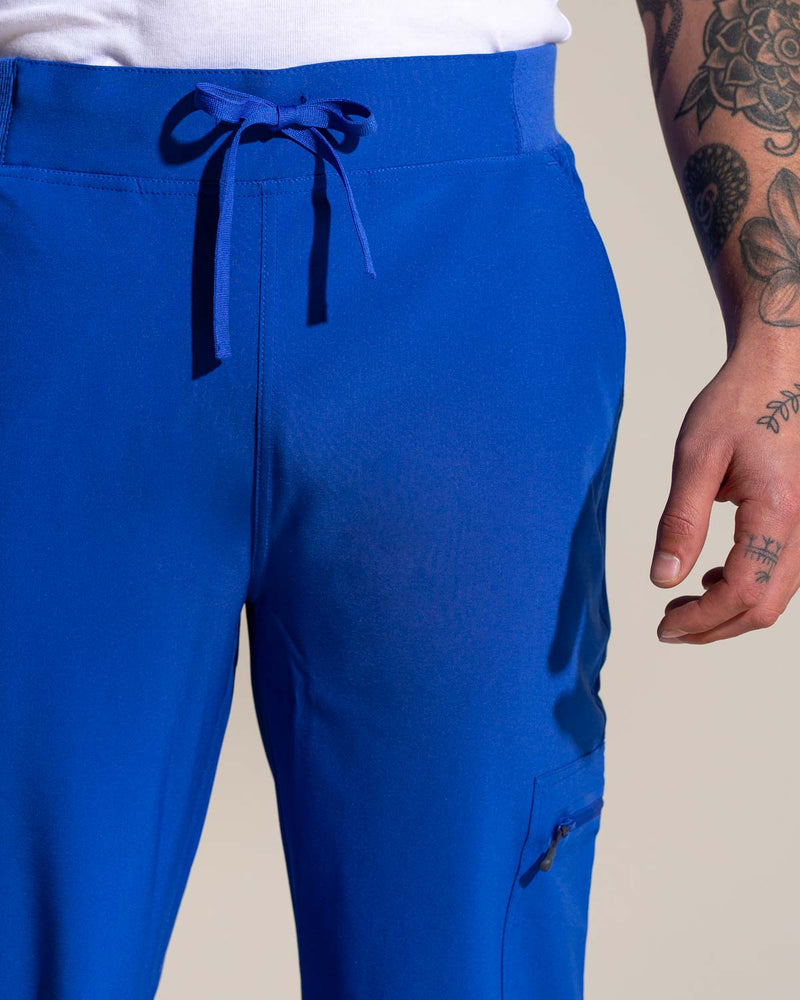 Top Clínico Hombre Sport Stretch HT-S03 — Scorpi — Azul rey