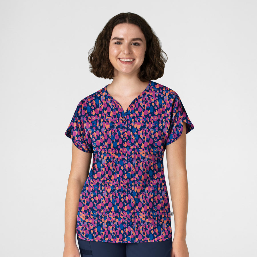 Top mujer estampado WonderWink 6267 PDNV